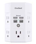 9 In 1 Surge Protector Wall Outlet Extender With Five AC Sockets And Four USB Ports 2 USB C 1680J Energy Absorption