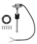 240-33 Ohms 8 Inch Fuel Level Sending Unit For Marine Boat Truck Car Fuel Water Level Gauge Sensor Stainless Steel 316 Tank Sender With Five Hole Mount, 8-inch sender with gasket and screws