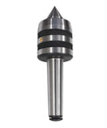 3MT Live Center 60 Degree Tailstock Center, hardened steel, triple bearing design for wood and metal lathes with 4000 RPM capability.