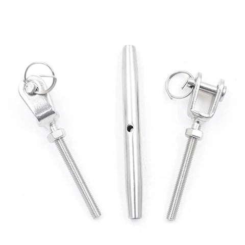 Heavy Duty M20 316 Stainless Steel Turnbuckle Cable Wire Rope Tensioner Tightener Hardware Grip It Tight for boat use