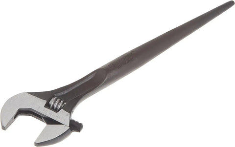 10 Inch Adjustable Black Oxide Construction Wrench With Large Gear For Easy Jaw Adjustment And Hex Jaw Design For Tight Grips