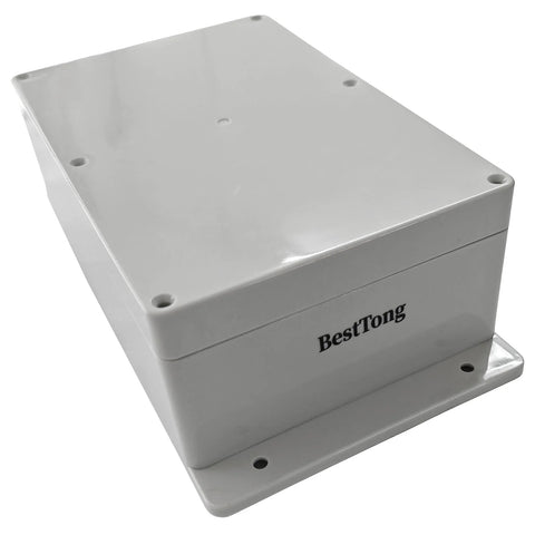 BestTong ABS plastic junction box, IP65 dustproof waterproof enclosure, grey, 230x150x85mm, with fixed mounting ears