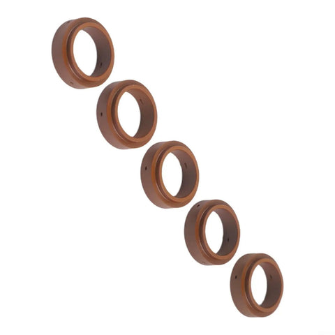 Brass Plasma Swirl Ring 60027 Replacement For PT 80 IPT 80 PTM 80 IPTM 80 Torch Systems Pro Shop Ready Fit Heavy Duty Spare Part For Plasma Cutters And CNC Tables, 5 brass rings