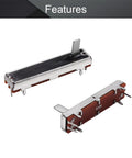 10K Linear Slide Potentiometer Carbon Film Fader 3-Pin Variable Resistors For Dimming And Tuning, 45x9mm, B10K, 5-Pack