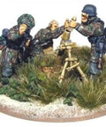 Fallschirmjager German Starter Army For Bolt Action 28mm WWII Tabletop Miniatures soldiers assembling mortar