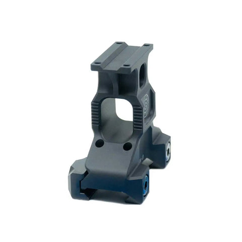 Lerna Mount Kit For MRO Optic Black Tactical Picatinny Rail Mounts, lightweight aluminum construction shown, front angle view