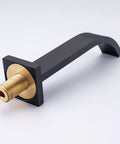 Matte Black Solid Brass Wall Mount Bathroom Faucet With Dual Lever Handles 8 Inch Center Wall Mounted Sink Faucet Rough In Valve Included