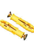 All Purpose Drywall Anchors And Screws Kit, 50 Sets Self-Tapping Wall Plugs And Screws, No-Prep Install, Self-Drilling, Yellow Zinc Plated Carbon Steel, Rust Resistant DIY Friendly Mounting Set For Cabinets, Shelves, TVs, And Decor, yellow anchors and screws
