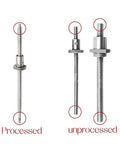 Super Smooth SFU2005 Kit With 5mm Lead Rolled Ball Screw Including RM2005 Nut Plus BK15 BF15 Supports And Coupler For CNC Projects At 1100mm Length, processed and unprocessed ends