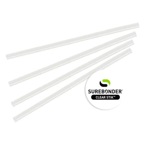 Mini 10 Inch Clear Hot Glue Sticks 5 Lb Box For All Temperature Glue Guns Fast 60 Second Bond Bonds To Porous And Non Porous Surfaces