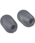 Two Pack Internal Cable Routing Grommets for Bike Brake and Shifter Housing, black rubber, 11.55x8mm, side view