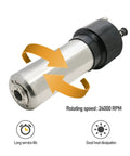 High Performance Water Cooled Spindle Equipped With Automatic Tool Change System And ISO20 Retainer Built To Power Through The Daily Grind For Zero Hassle Cnc Metal Machining At 2.2KW And 24000RPM featuring rotating shaft and heat dissipation.