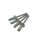 Heavy Duty Pop Rivets Stainless Steel 1 4 Inch X 1 4 Inch Grip Range Pack Of 25 showing four rivets for tough construction jobs.