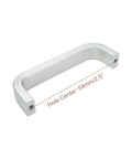 10 Piece Modern Silver Square Arch Cabinet Pull Handles Set In Aluminium Alloy Wire Finish 2.5 Inch Hole Center 64mm Drawer Handles
