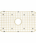 Matte Gold 304 Stainless Steel Sink Bottom Grid Protector For Kitchen, Super Sturdy Heavy Duty Rack, 27.19x14.31"