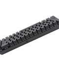 Clutch Compact Wired Mechanical Keyboard With Loud Blue Switches And Custom Rgb Backlight For Pro Gaming And Fast Typing Designed As A Sick 68 Key Usb Device Built To Last Forever, shown from the side.