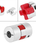 Flexible Spider Shaft Coupling For CNC Stepper Motors D20 L25 5mm To 8mm Bore Heavy Duty Coupler Connector. Metal coupling with red spider insert