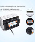 PM2.5 Wireless Outdoor Particulate Monitor With Sensirion Sensor, Solar Powered, battery compartment with backup solar panel