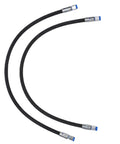 2 Pack Excavator Diverter Valve Hoses With Quick Connects One Quarter Inch Interface M14 Rubber Hoses Rated 60 MPa 8702 PSI