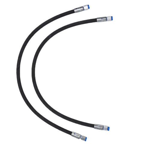 2 Pack Excavator Diverter Valve Hoses With Quick Connects One Quarter Inch Interface M14 Rubber Hoses Rated 60 MPa 8702 PSI