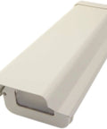 Two In One Heavy Duty Aluminum Outdoor CCTV Housing Box with Front Hinged Lid, beige color