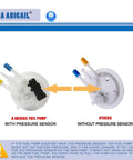 Comparison of fuel pumps with and without pressure sensor for Chevy GMC C K Pickup Fuel Pump Assembly Replacement Kit