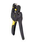 Automatic Wire Stripper With Rock Hard Abs Handle Strips Awg 7 To 26 Conductor Cable Smooth Quick Release Jaw features a sturdy ABS handle.
