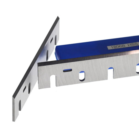 Two Pack 1806B Planer Blades And Reversible Cutter Knives For Woodworking Machinery Heavy Duty Hss Steel blade with sharp edge.