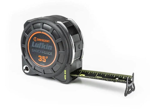 Home Measuring Tape And Layout Tool Black 35 Foot Tape Measure For DIY Projects Durable Hand Tool With Clear Readout And Locking Blade For Precise Layouts In Carpentry And Home Improvement