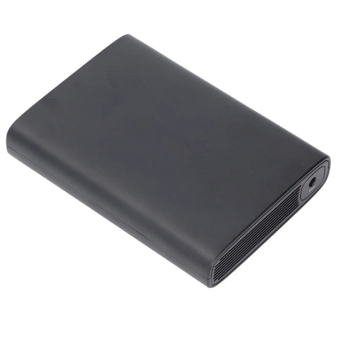 Mini Ups Portable Battery Backup With 15000Mah Capacity Includes 5V 9V And 12V DC Outputs Plus Universal USB Port, black compact design.