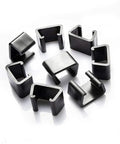 Hella Secure 50 Pack Rattan Wicker Furniture Connectors Heavy Duty Plastic Patio Chair Clips, black plastic clips for outdoor furniture.