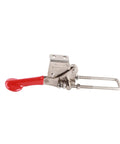 Heavy Duty Quick Release Toggle Clamp Stainless Steel Adjustable Push Pull Latch with 450kg (992lb) clamping power, red handle