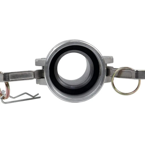 2 Pack Aluminum Cam Lock Fittings 2 Inch Cam And Groove Hose Connector Part C Female Coupling with serrated bore.