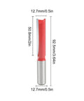 Must-Kill 1/2 Inch Shank Flush Trim Router Bit For Woodworking Pros with 12.7mm Alloy shank and 92.5mm length for trimming.