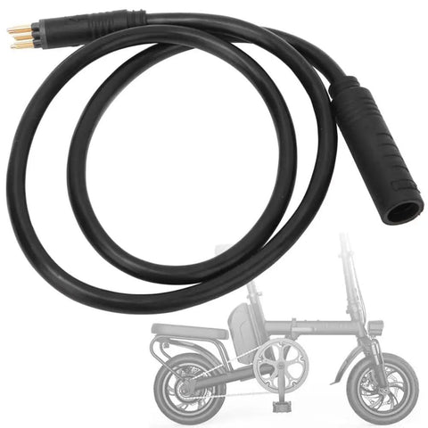 9 Pin E Bike Motor Extension Cable Waterproof Female To Male Hub Motor Wire Conversion Kit For Electric Bike 1.5x66.5cm Universal Compatibility Durable Weatherproof