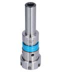 ER32 Floating Collet Chuck Holder For CNC Lathe Tapping And Milling Straight Shank Round Handle With Precision Vibration Absorbing Design In 20CrMrTi Steel, front view