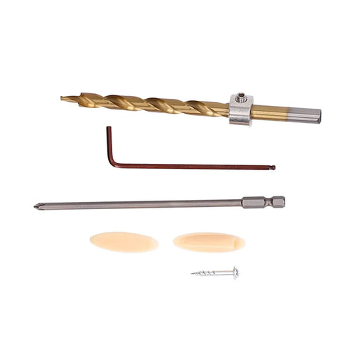Rock Solid Oblique Hole Locator And Pocket Hole Jig Kit For Precise Woodworking Joint Alignment drill bits and tools set for accurate assembly.