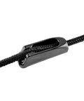 Pair Nylon Locking Rope Tensioner Cleats For Boats And Yachts, Easy To Use Marine Rigging Gear To Keep Sail Lines Taut And Saltwater Ready, Adjustable Cord Clamp Fits Ropes Up To 4mm, Solid Sailboat And Canoe Accessories black nylon cleat on rope
