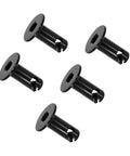 Rock Solid Badass 7075 Aluminum Dzus Fasteners 5/16 Inch Flush Allen Head five pack of black buttons for automotive use.