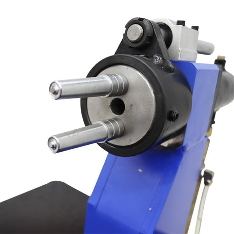 110V Horizontal Dual-Head Hydraulic Brake Shoe Riveting Machine For Auto Brake Pads Repair, Dual Rivet Heads Operate At Once, Fast And Efficient Pro Grade Truck Brake Material Replacement, Requires Air Compressor, No Power Plug Included