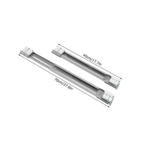 Heavy Duty Appliance Rollers With Furniture Lifter Tool Universal Wheel Sliders For Kitchen Moving Helper supports 300kg, measuring 45cm and 70cm.