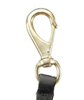 Swivel snap of Heavy-Duty Tapered-Wall Bucket With No 4 Canvas, Web Handle Running Down The Sides, Riveted Leather Strap Included