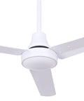 56-Inch White Industrial Ceiling Fan With A Whisper-Quiet DC Motor For Gyms Schools Studios And Big Spaces Energy-Efficient Cooling