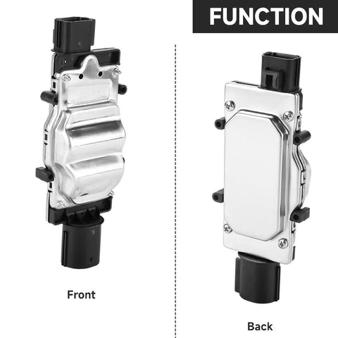 Front and back view of Plug-And-Play Cooling Fan Control Module for Mazda 3, Mazda 5, Ford Focus, Volvo V40 2012 to 2019.