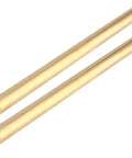 Two Pack 1 Inch Diameter Brass Rod Lathe Bar 12 Inch Length Brass Bar Stock Premium Solid Brass Rods For DIY Crafts Model Planes