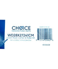 Label showing WD28X27241CM Lower Rack Carrier & Roller Kit for Premium Smooth Ride Dishwasher Rack Carrier And Roller Replacement Kit.
