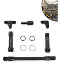 Upgrade Your Ride With This Rock Solid Holley AN6 Three Way Fuel Line Conversion Kit Designed For 4150 Carburetors To Ensure Smooth Flow And Serious Engine Efficiency No More Leaks Just Pure Performance. AN6 black braided fuel line kit with fittings and seals for 4150 carburetors