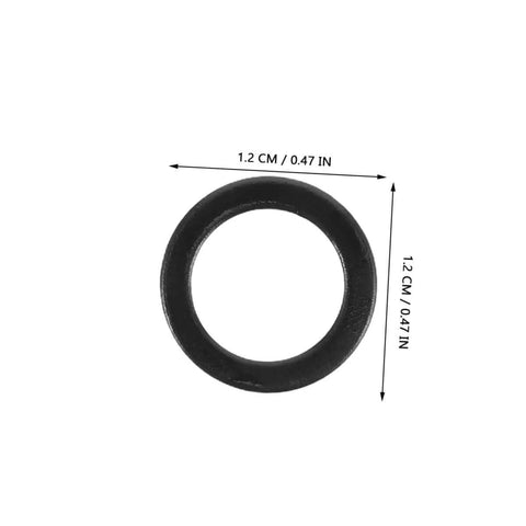 Close-up of a 1.2 cm skateboard bearing washer from 100 Pcs Skateboard Bearing Washers And Hardware Kit For Trucks And Longboards
