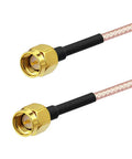 SMA Male To SMA Male RG316 Pro Grade Coaxial Jumper Cable 30cm 12 Inch 2 Pack For LNA Low Noise RTL SDR Dongle ADS B Receiver VNA