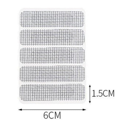 60 Pcs Window Screen Repair Patches Kit With Heavy Duty Adhesive Mesh Tape For Screen Doors And Windows Quick Fix